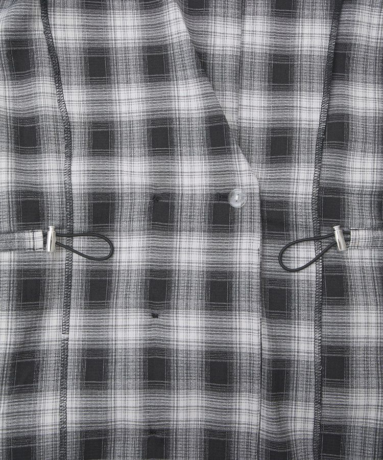 armonia「チェック5分袖ジャケット」|テーラードジャケット|