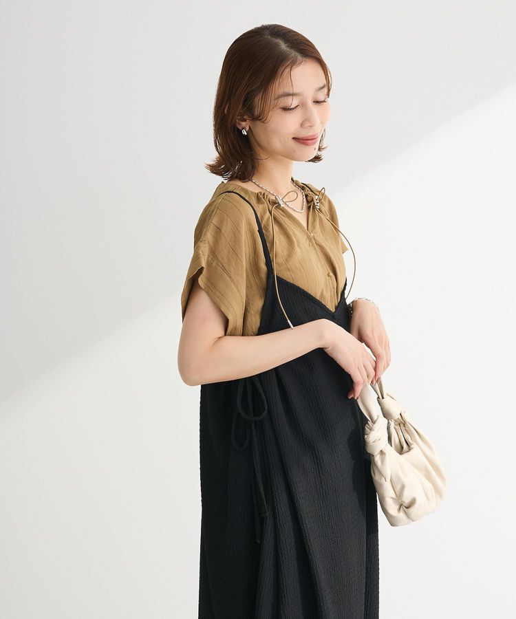 Green Parks「表面感脇リボンキャミワンピース」|ワンピース|