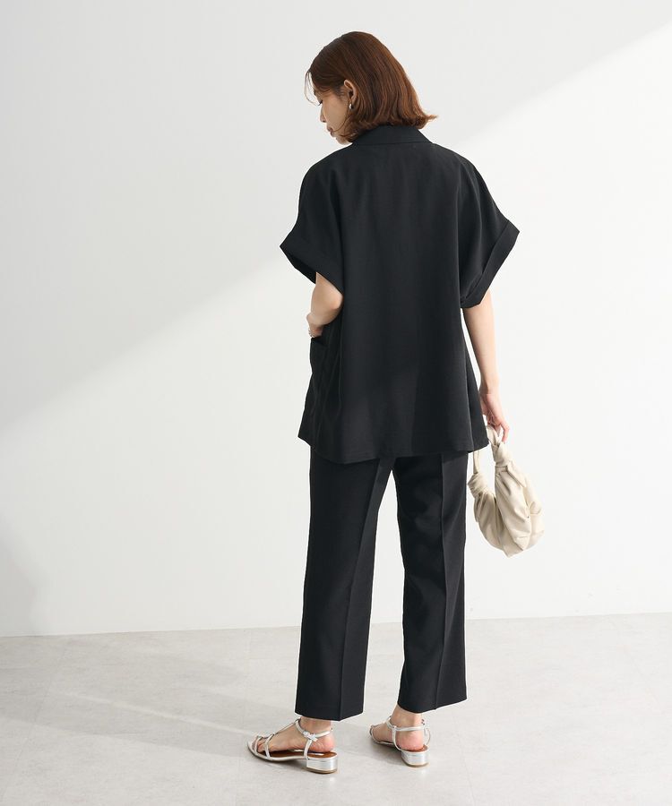 Green Parks「麻調フレンチスリーブジャケット」|テーラードジャケット|