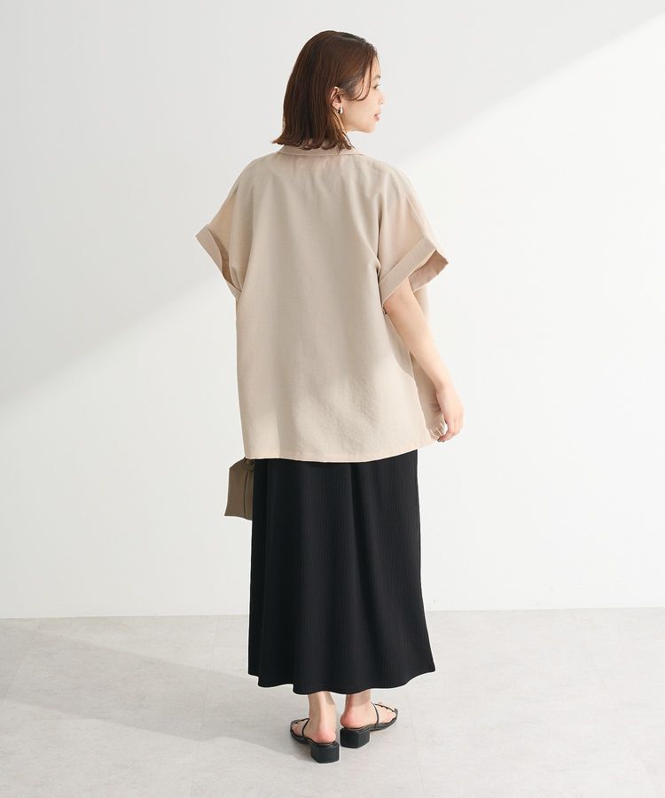 Green Parks「麻調フレンチスリーブジャケット」|テーラードジャケット|