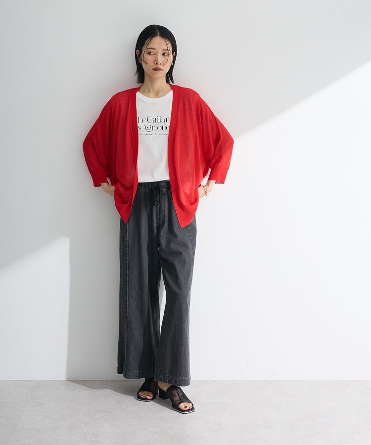 Green Parks「ライトデニムイージーバギーパンツ」|デニム|