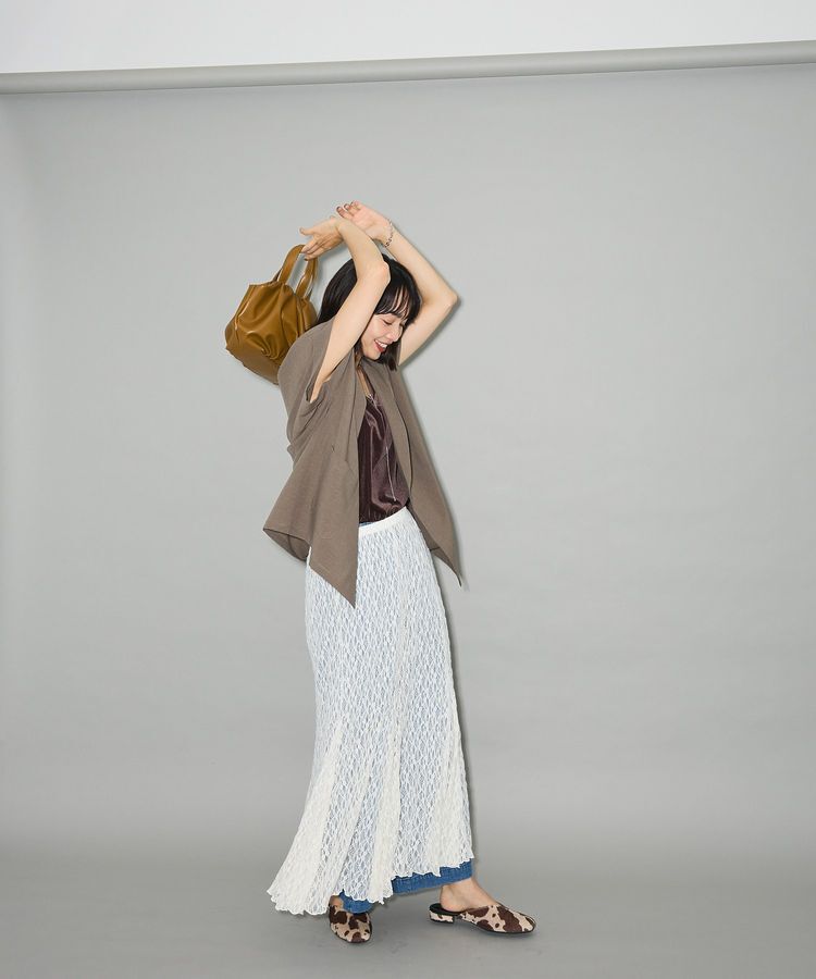 Green Parks「2WAYパネル切り替えレースフレアスカート」|フレア|