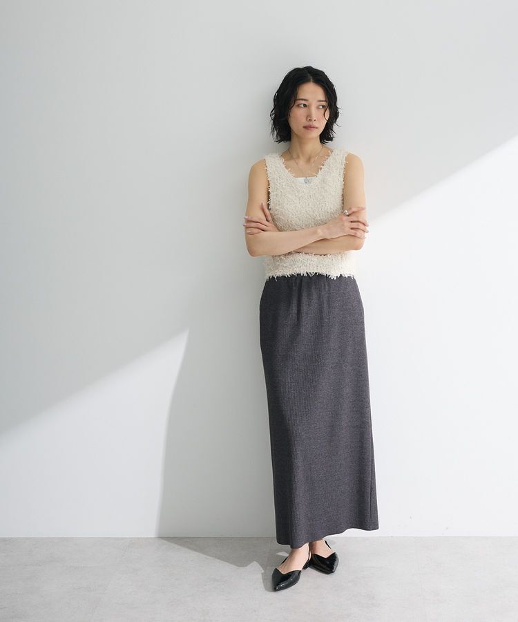 Green Parks「・swing by 2wayチュールヤーンベスト」|ベスト・ジレ|