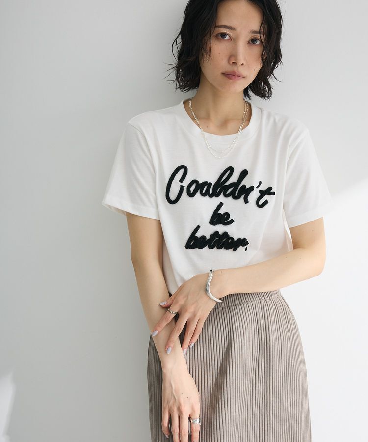 Green Parks「・swing by コード刺繍ロゴTEE」|Tシャツ・カットソー|