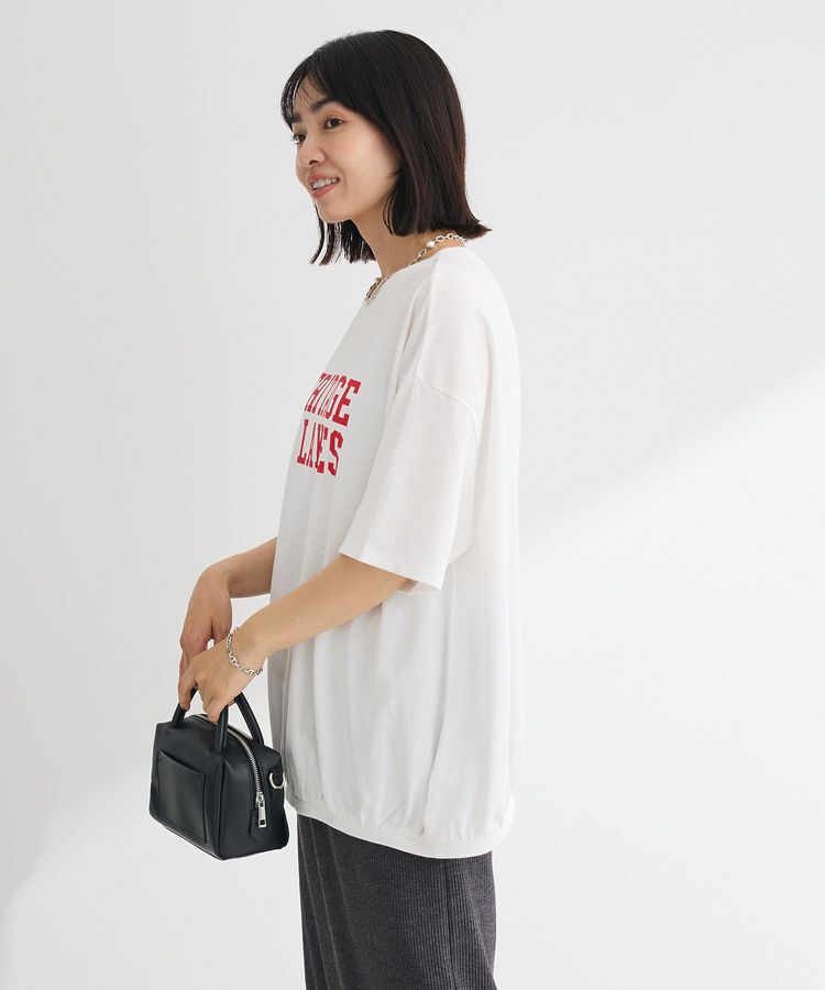 Green Parks「カレッジロゴ刺繍5分袖チュニック」|チュニック|