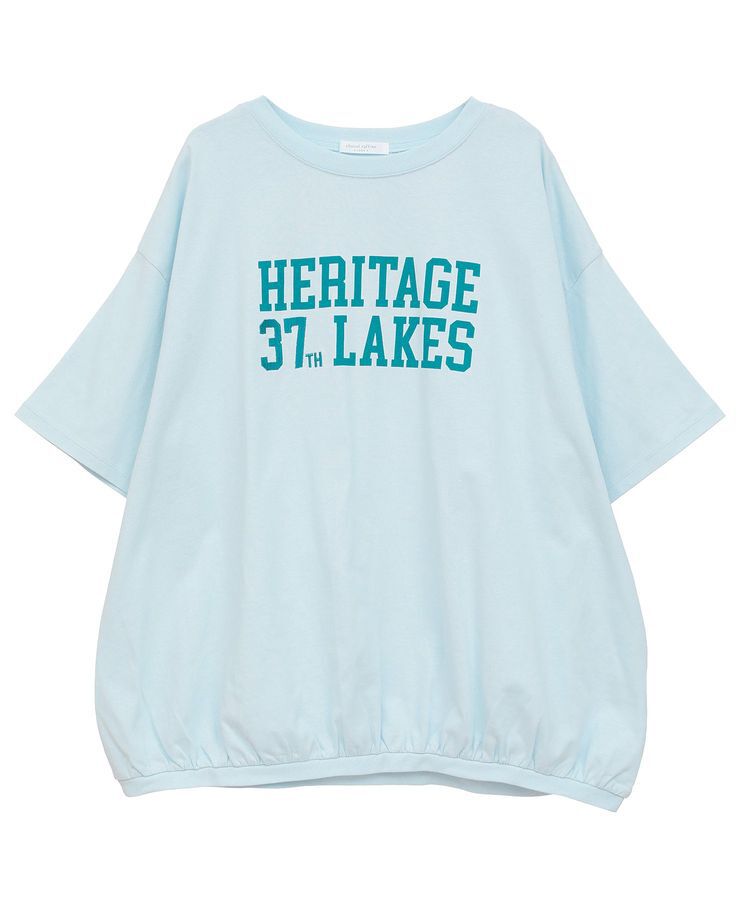 Green Parks「カレッジロゴ刺繍5分袖チュニック」|チュニック|