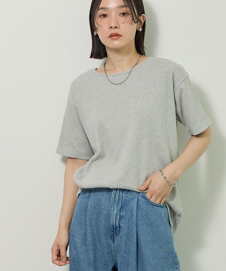 Green Parks「・Petit Fleur リブオーバーサイズTEE」|Tシャツ・カットソー|