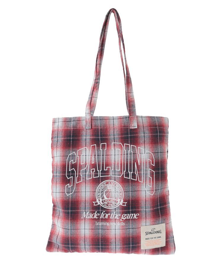 Green Parks「SPALDING別注 ネルチェックバッグ」|トートバッグ|
