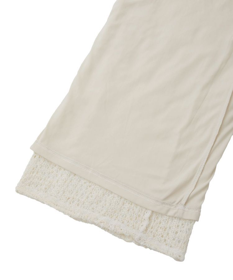 Green Parks「コード刺繍レースイージーワイドパンツ」|その他|