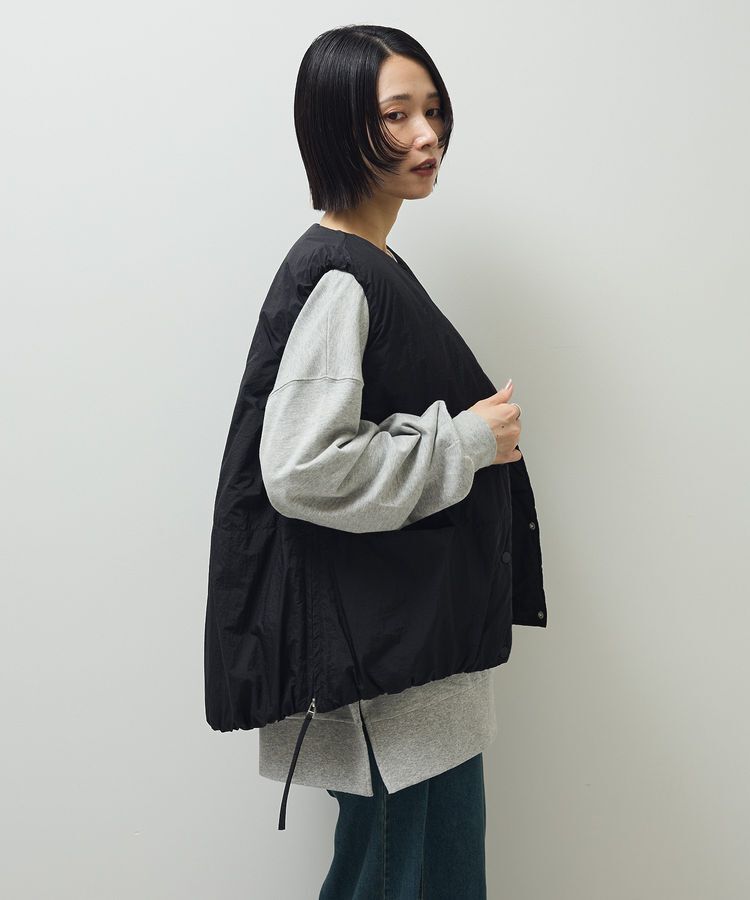 Green Parks「サイドZIP中綿コクーンベスト」|ベスト・ジレ|