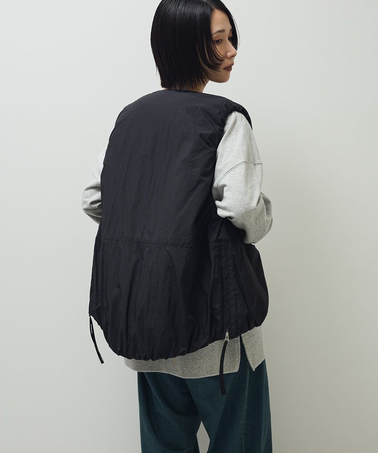 Green Parks「サイドZIP中綿コクーンベスト」|ベスト・ジレ|