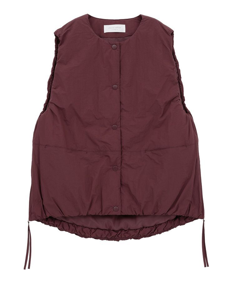 Green Parks「サイドZIP中綿コクーンベスト」|ベスト・ジレ|