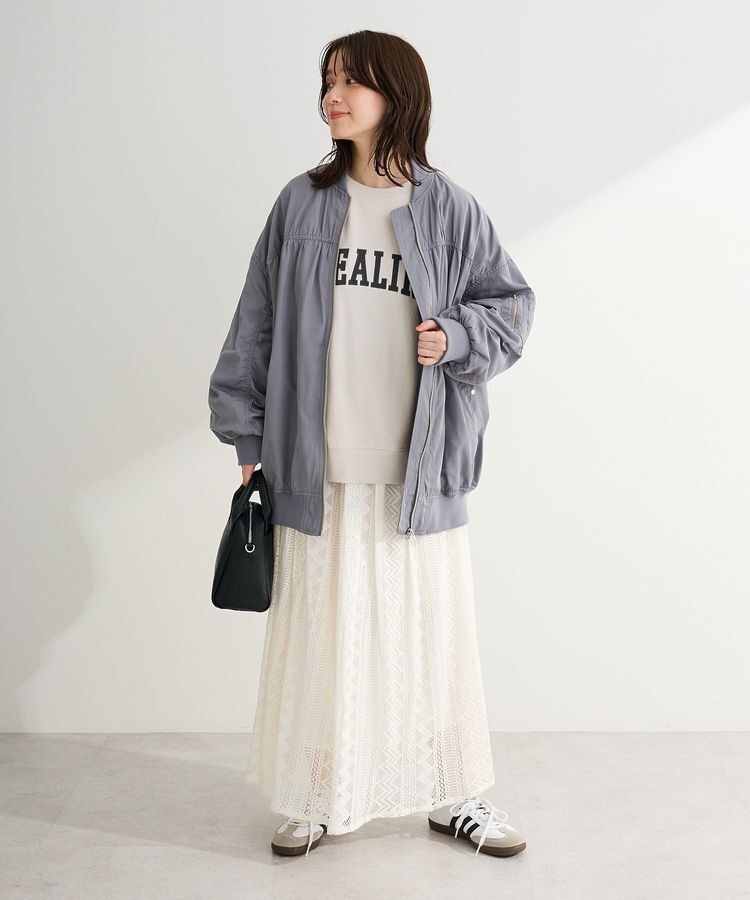 Green Parks「ラウンド切替インドコットンレーススカート」|フレア|