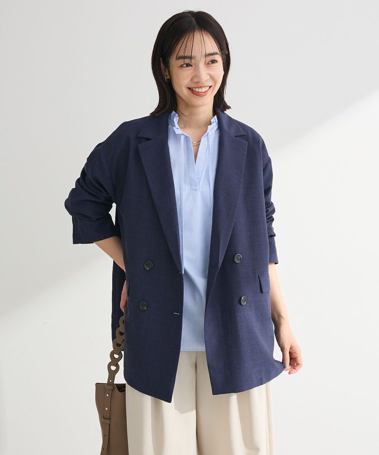 Green Parks「オーバーサイズW釦ライトジャケット」|テーラードジャケット|