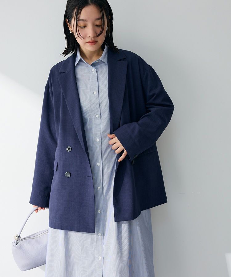 Green Parks「オーバーサイズW釦ライトジャケット」|テーラードジャケット|