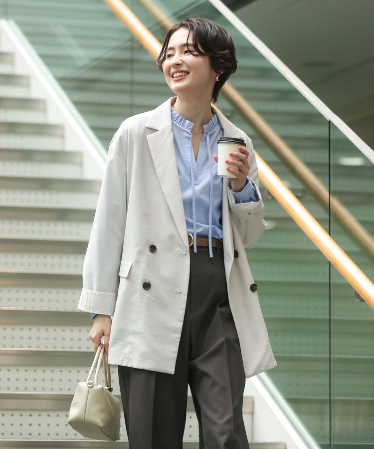 Green Parks「オーバーサイズW釦ライトジャケット」|テーラードジャケット|