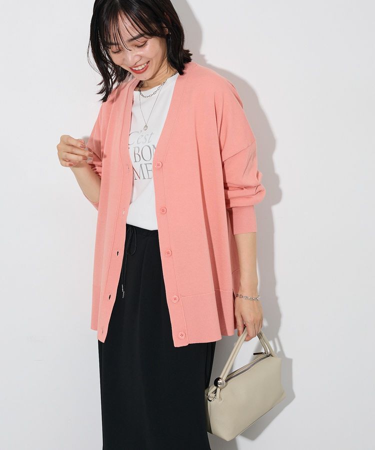 Green Parks「ここちニットVネックカーディガン」|カーディガン|