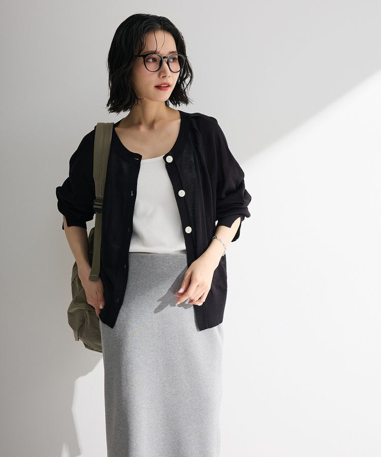 Green Parks「【しのばせカーディガン】ポケッタブルUVカットニットカーディガン」|カーディガン|