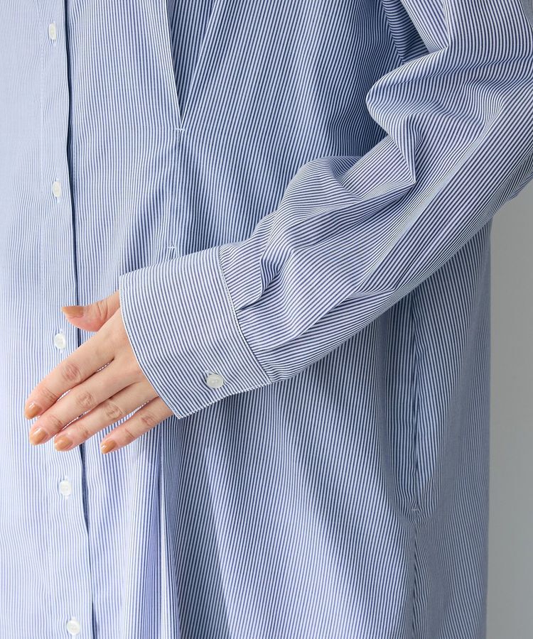 Green Parks「イージーケア抜け衿ウエストタックシャツワンピース」|ワンピース|