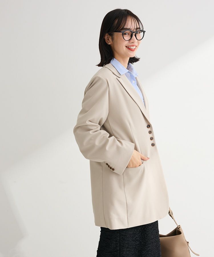 Green Parks「裏付きテーラードジャケット」|テーラードジャケット|Beige