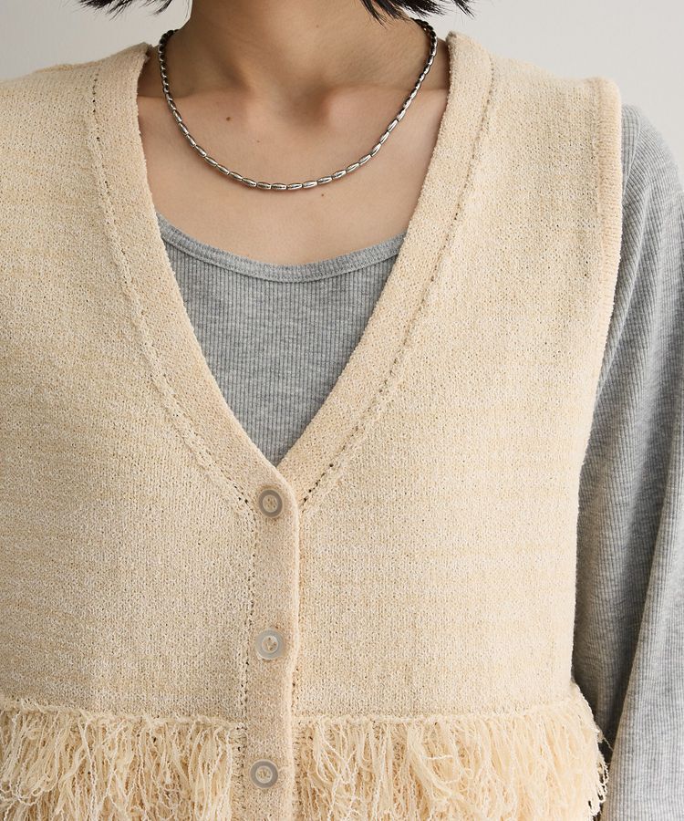 Green Parks「ブークレループニットベスト」|ベスト・ジレ|