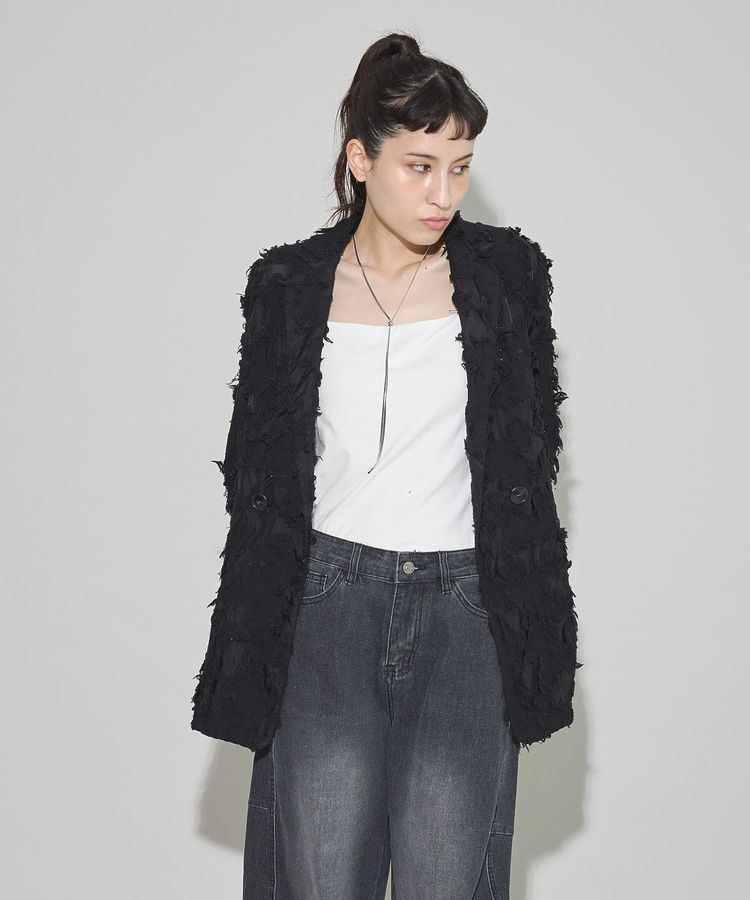 GARAGE OF GOOD CLOTHING「ジャガード半袖ジャケット」|テーラードジャケット|