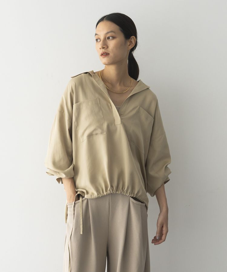 GARAGE OF GOOD CLOTHING「裾ドロストスキッパープルオーバー」|シャツ・ブラウス|