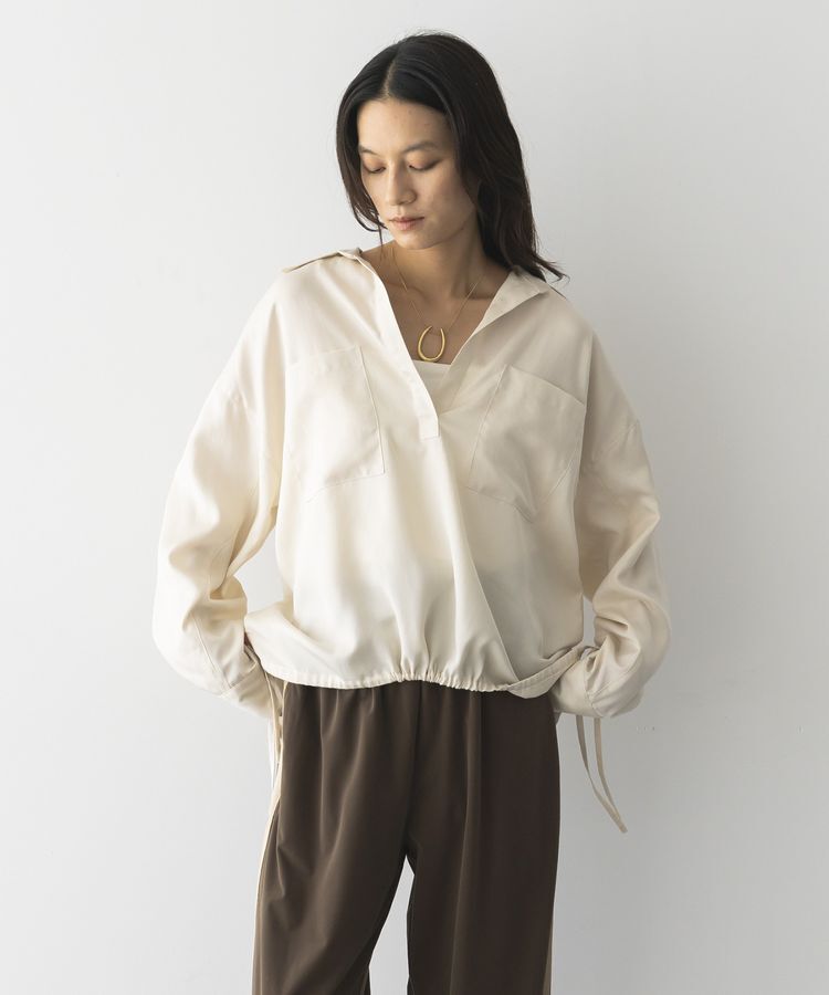 GARAGE OF GOOD CLOTHING「裾ドロストスキッパープルオーバー」|シャツ・ブラウス|