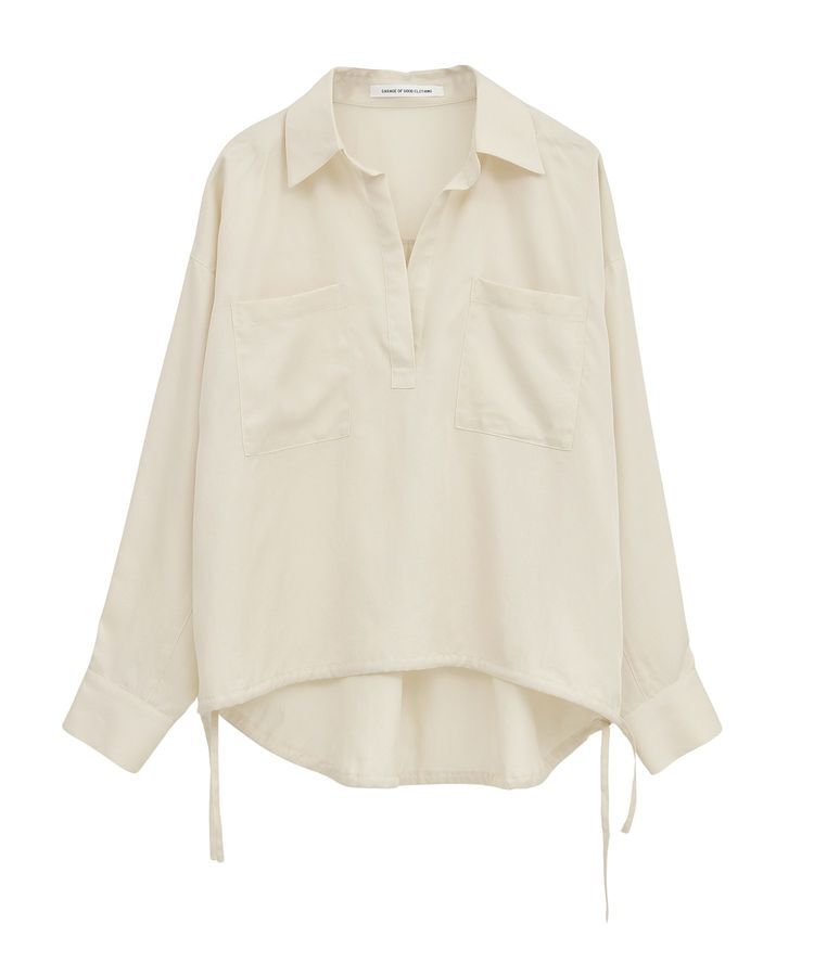 GARAGE OF GOOD CLOTHING「裾ドロストスキッパープルオーバー」|シャツ・ブラウス|