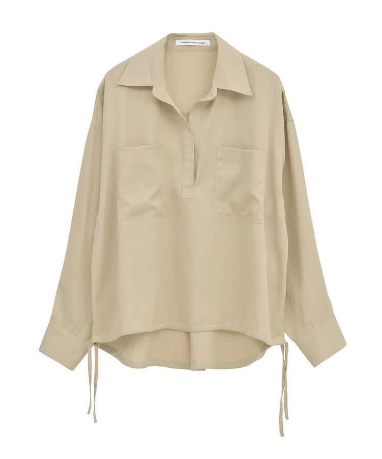 GARAGE OF GOOD CLOTHING「裾ドロストスキッパープルオーバー」|シャツ・ブラウス|