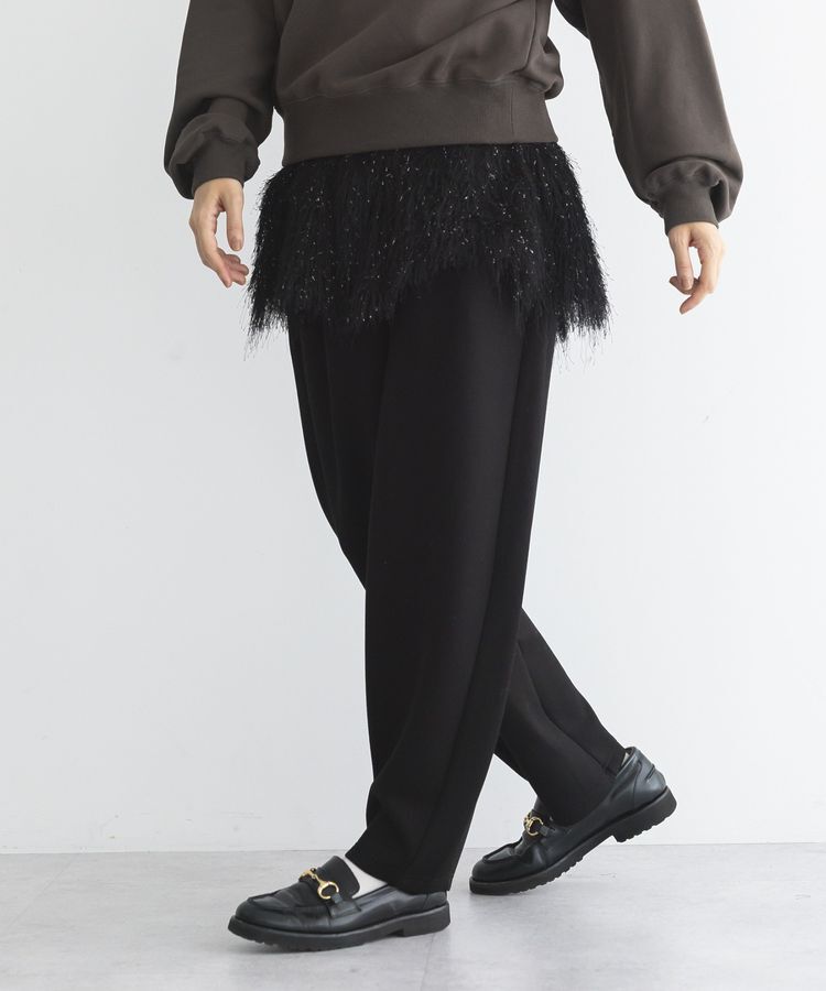 GARAGE OF GOOD CLOTHING「フェザーショート丈スカート」|フレア|