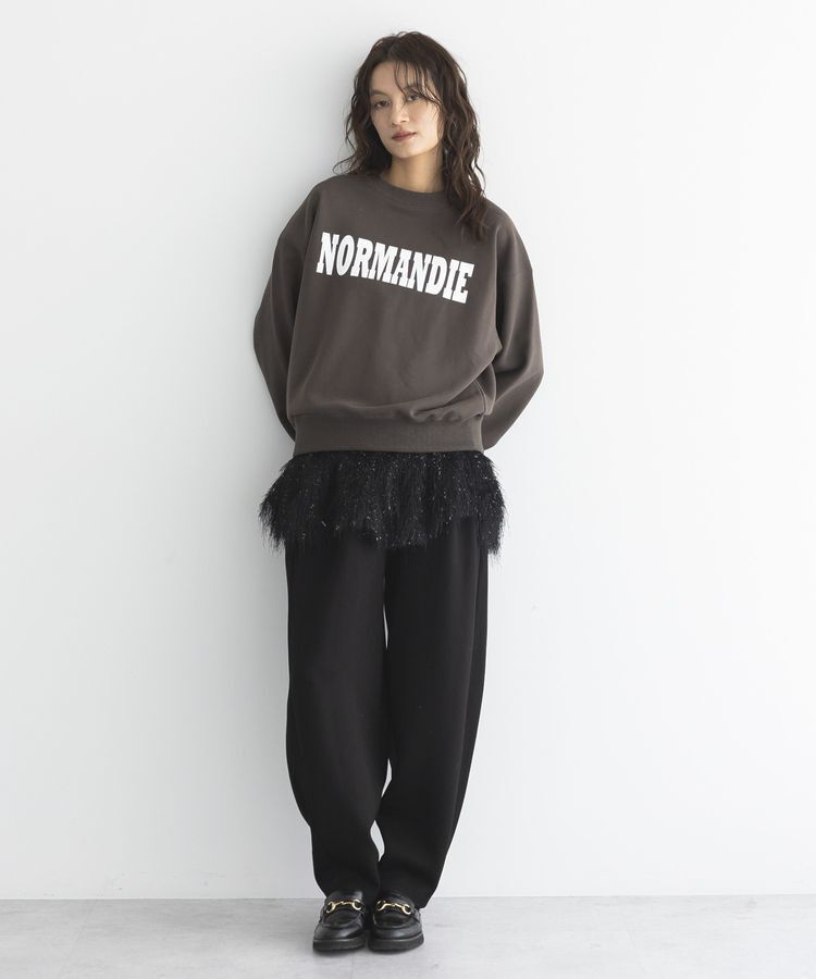 GARAGE OF GOOD CLOTHING「フェザーショート丈スカート」|フレア|