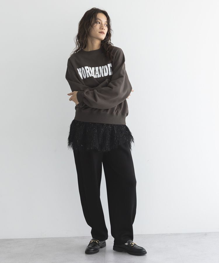 GARAGE OF GOOD CLOTHING「フェザーショート丈スカート」|フレア|