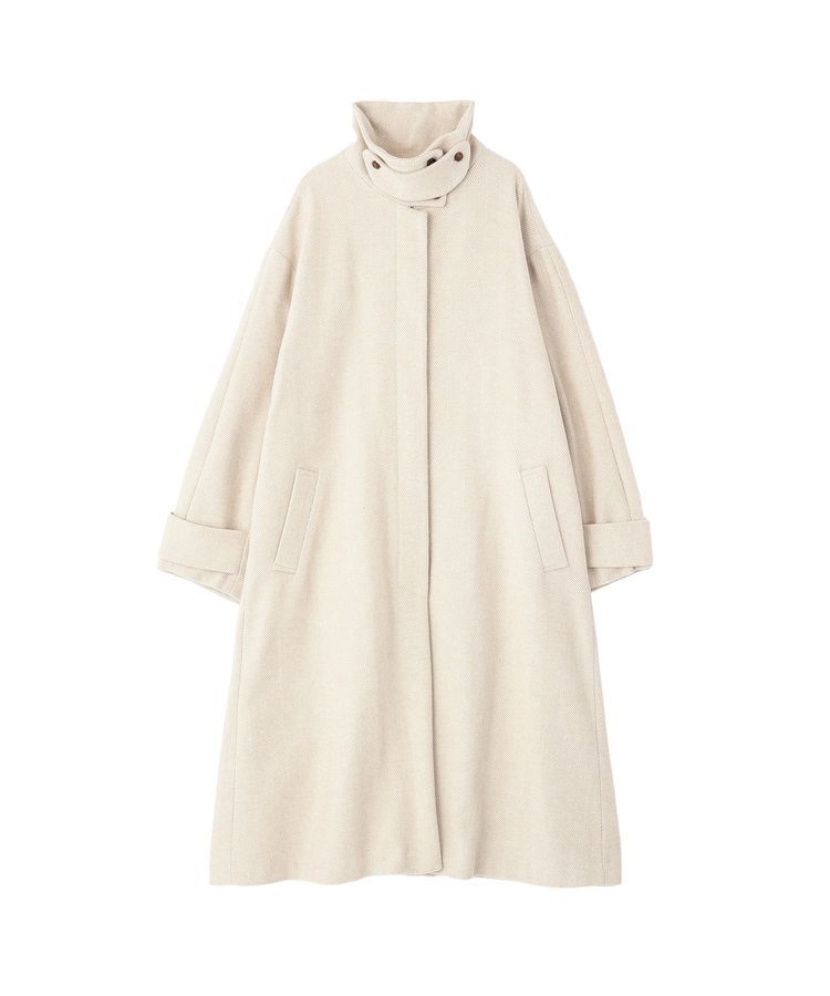 GARAGE OF GOOD CLOTHING「ヘリンボンウール混スタンドカラーロングコート」|その他|