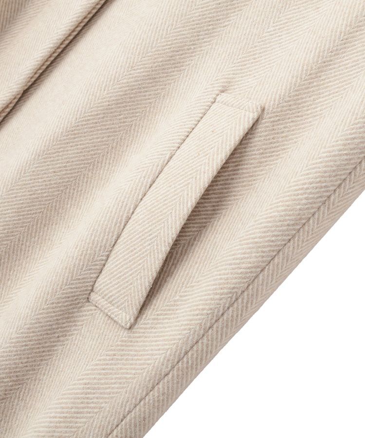 GARAGE OF GOOD CLOTHING「ヘリンボンウール混スタンドカラーロングコート」|その他|