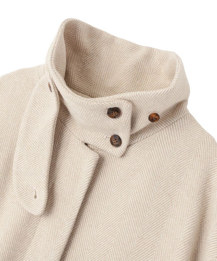 GARAGE OF GOOD CLOTHING「ヘリンボンウール混スタンドカラーロングコート」|その他|