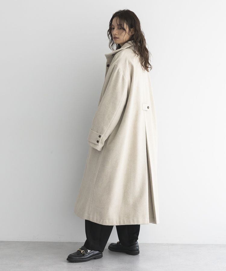 GARAGE OF GOOD CLOTHING「ヘリンボンウール混スタンドカラーロングコート」|その他|