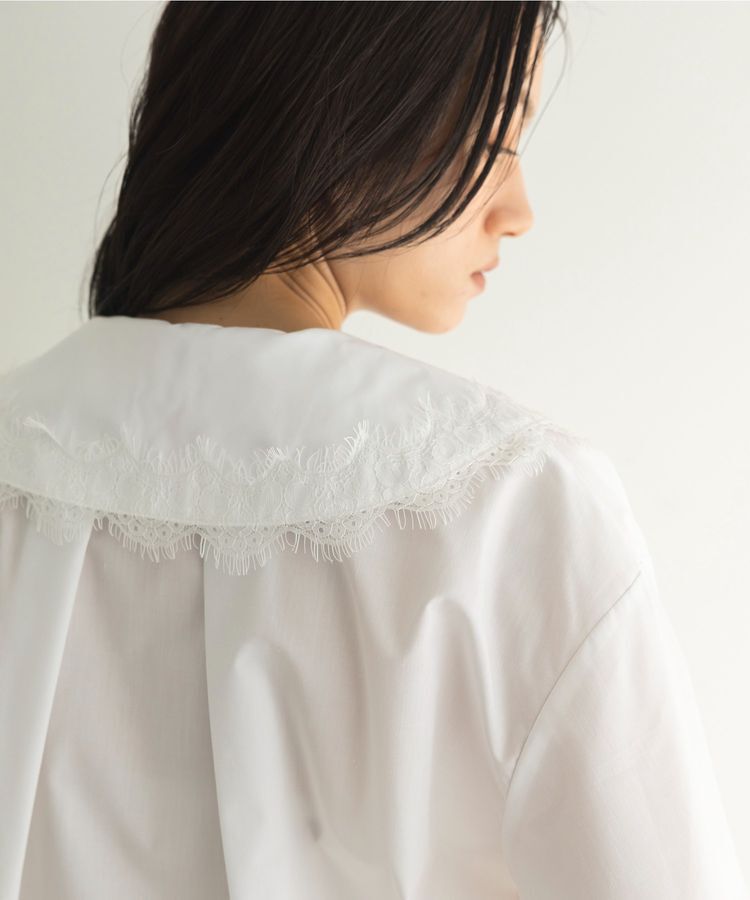 GARAGE OF GOOD CLOTHING「レースカラーラッフルブラウス」|シャツ・ブラウス|