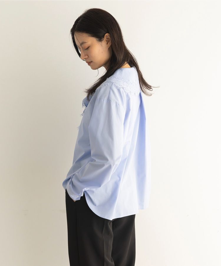 GARAGE OF GOOD CLOTHING「レースカラーラッフルブラウス」|シャツ・ブラウス|