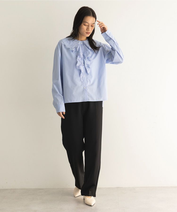 GARAGE OF GOOD CLOTHING「レースカラーラッフルブラウス」|シャツ・ブラウス|