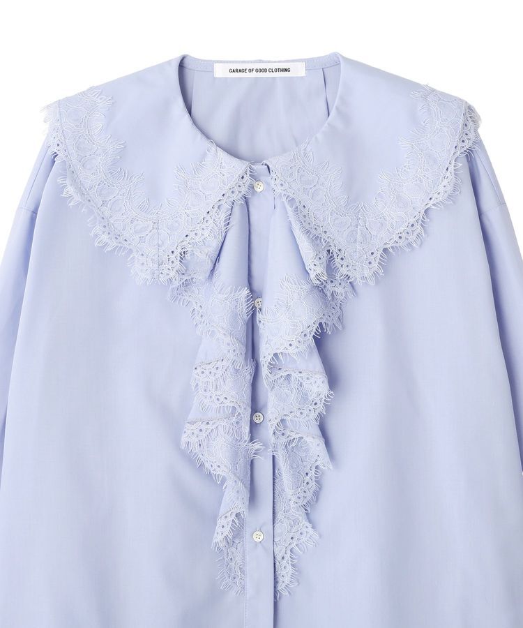 GARAGE OF GOOD CLOTHING「レースカラーラッフルブラウス」|シャツ・ブラウス|