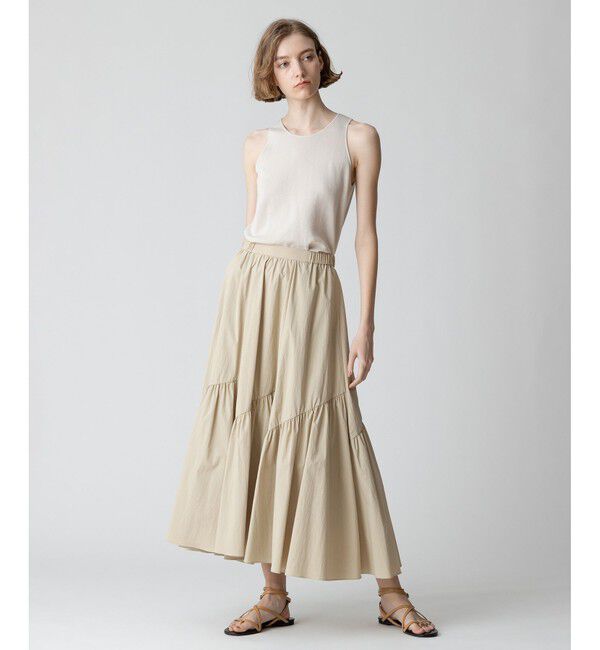 allureville「◇バイヤス切替ギャザースカート」|スカート|