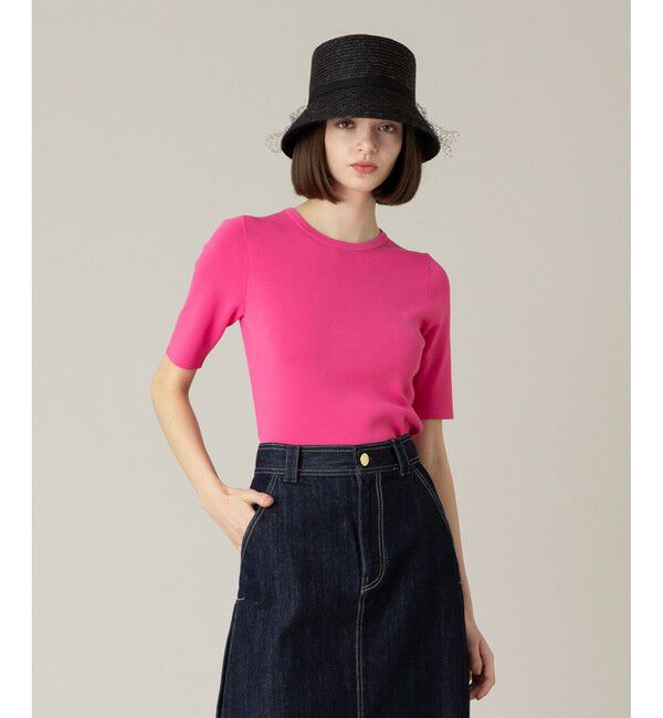 LOULOU WILLOUGHBY「【LOULOU WILLOUGHBY】ソウバリクルー5分袖プルオーバー」|その他|