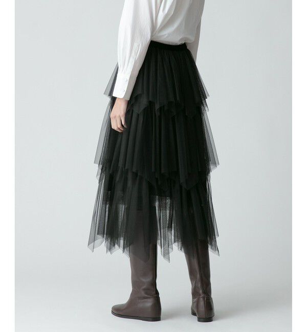 allureville「◇ソフトチュールティアードスカート」|スカート|