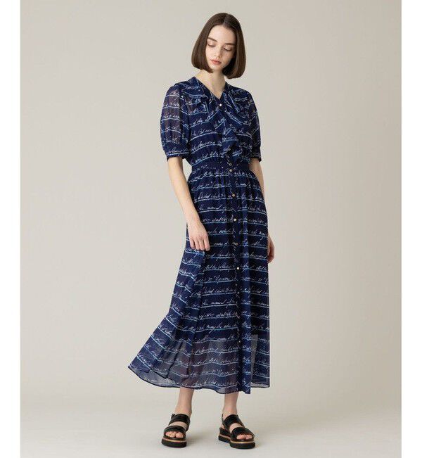 LOULOU WILLOUGHBY「【LOULOU WILLOUGHBY】RATTIレタードボーダーワンピース」|ワンピース|