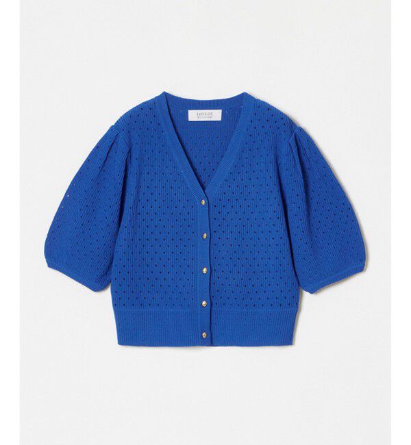 LOULOU WILLOUGHBY「【LOULOU WILLOUGHBY】アイレットポインテールカーディガン」|カーディガン|
