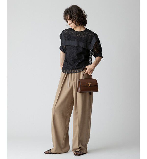 allureville「レーススクエアカラーブラウス」|シャツ・ブラウス|