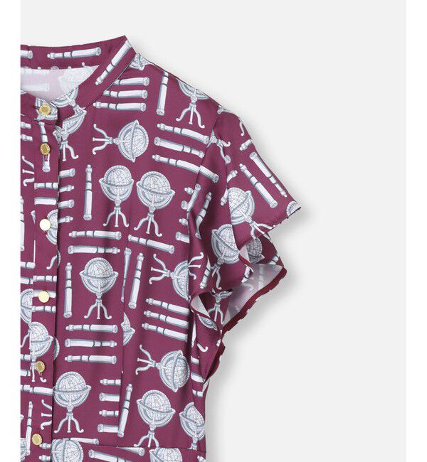 LOULOU WILLOUGHBY「【LOULOU WILLOUGHBY】グローブプリント ワンピース」|ワンピース|