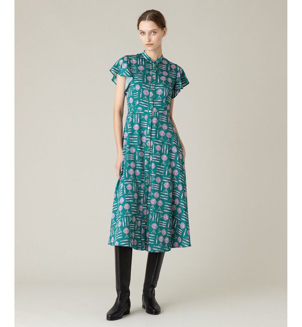 LOULOU WILLOUGHBY「【LOULOU WILLOUGHBY】グローブプリント ワンピース」|ワンピース|