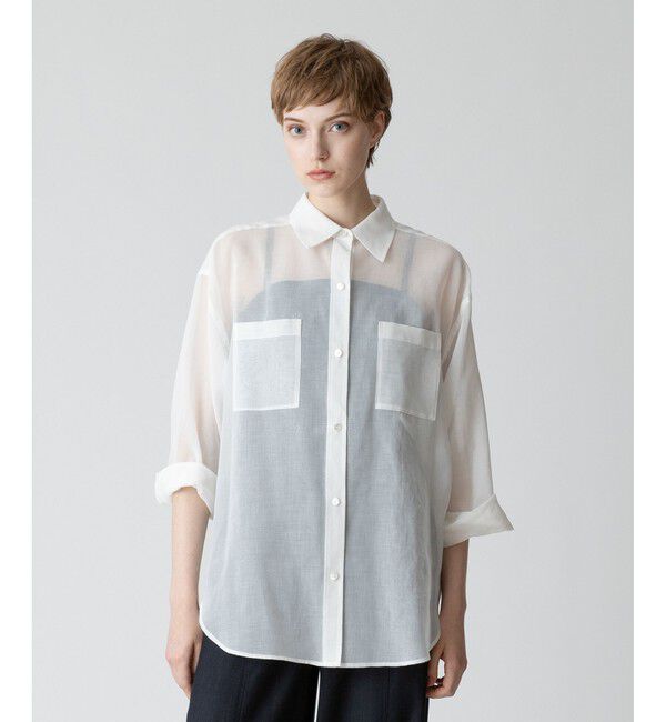 allureville「◇ オーガンジーシアーシャツ 」|シャツ・ブラウス|